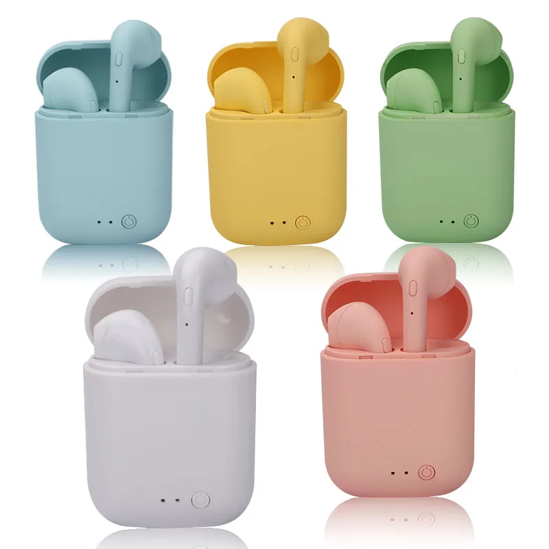 5 0 BlueTooth Mini 2 TWS Wireless Headphones TWS Matte Macaron Earplugs with Microphone Charging Box Headphones Bluetooth