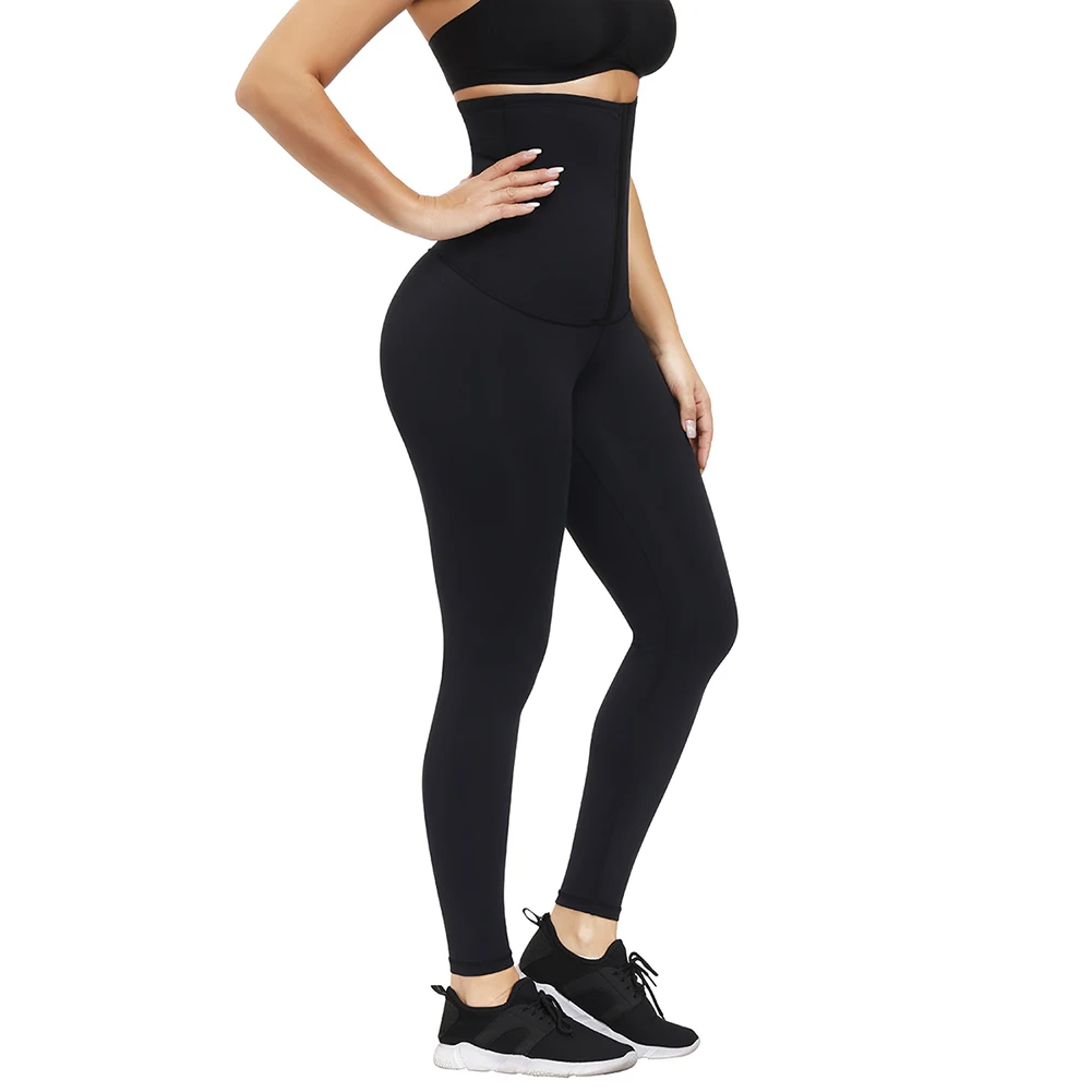 HEXIN Womens Leggings fajas Waist Trainer Leggings High Waisted Leggings Pants Tummy Control Panties Sports Leggings Gym Running best shapewear for tummy
