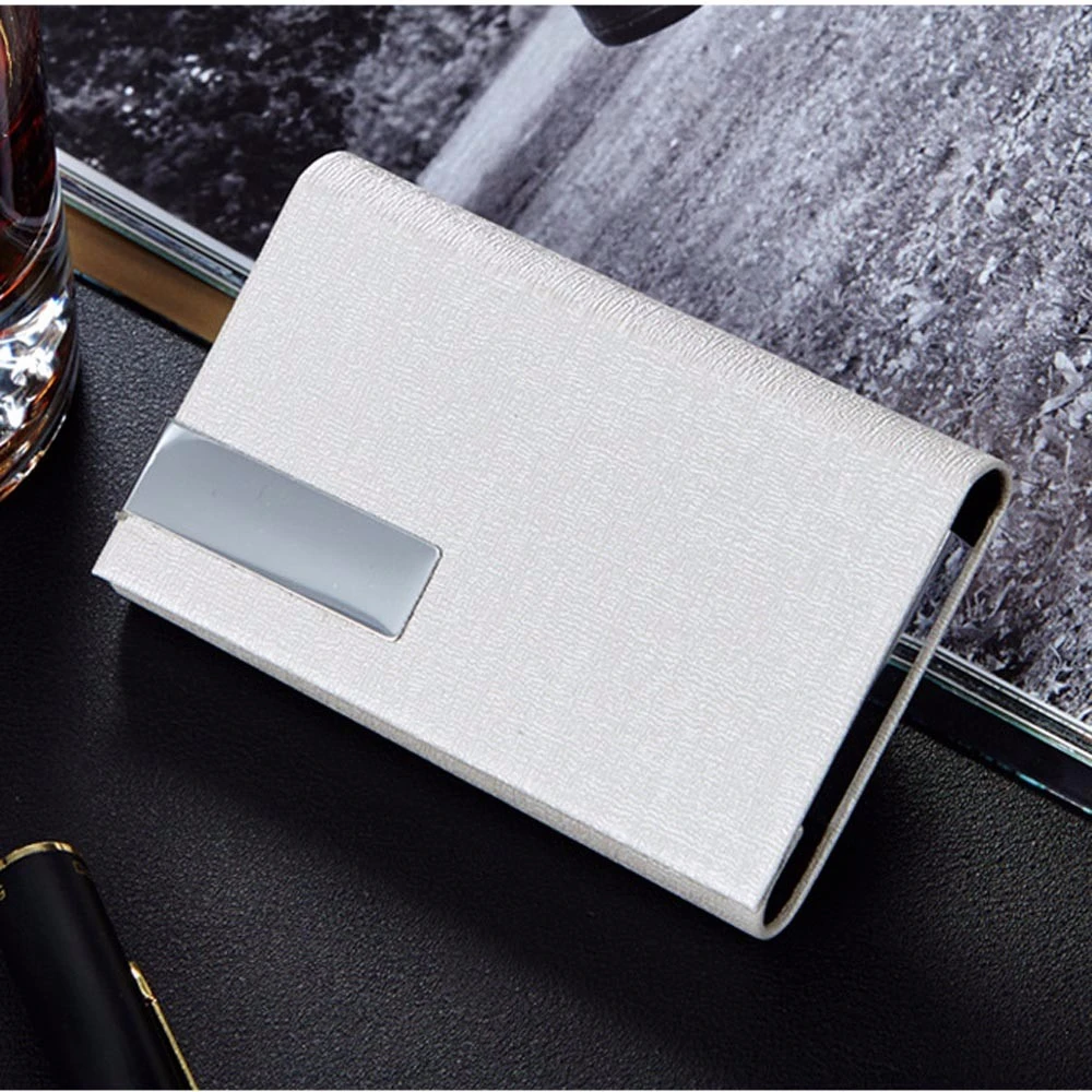 Unisex PU Leather Business Card Holder For Women ID Credit Men Fashion Professional Name Case Wallet Package Porte Carte 823