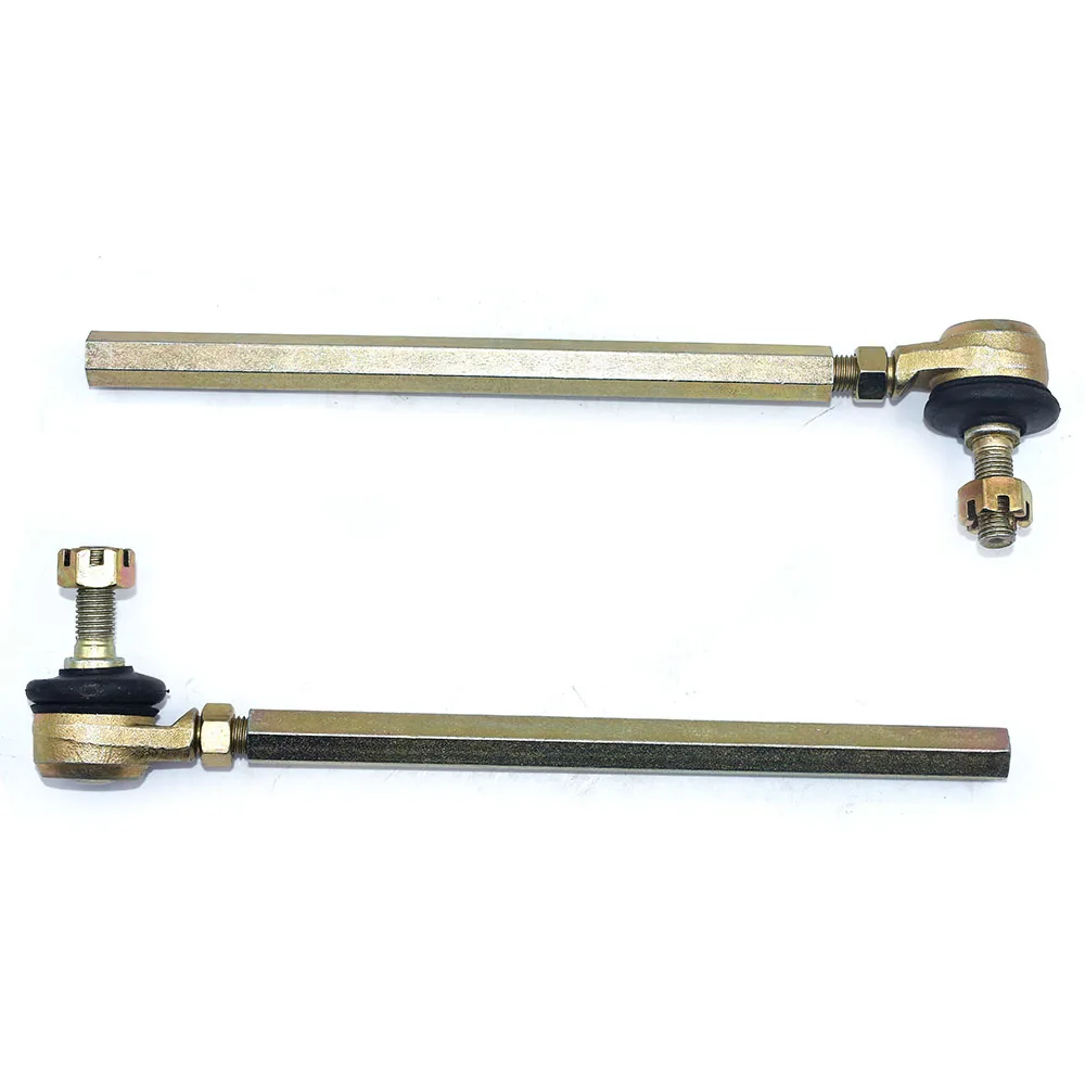 2PCS M10-M10 190mm Left Hand Thread Steering Tie Rod kit Fit For Chinese warehouse UTV Go Golf Kart Buggy Gear Rack Bike Parts