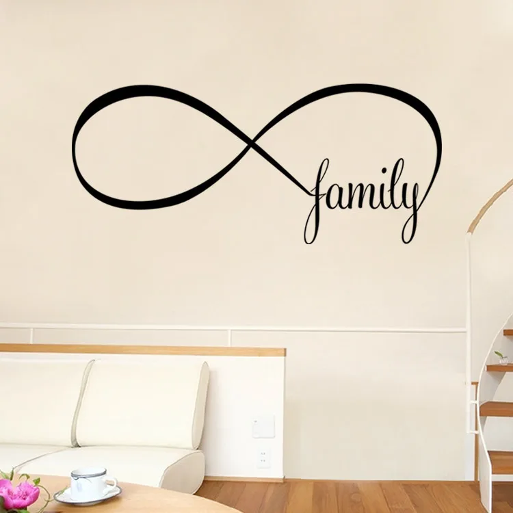 English Proverbs Wall Stickers Family Living Room Bedroom Decorative Stickers Mural Removable Graphic Customization