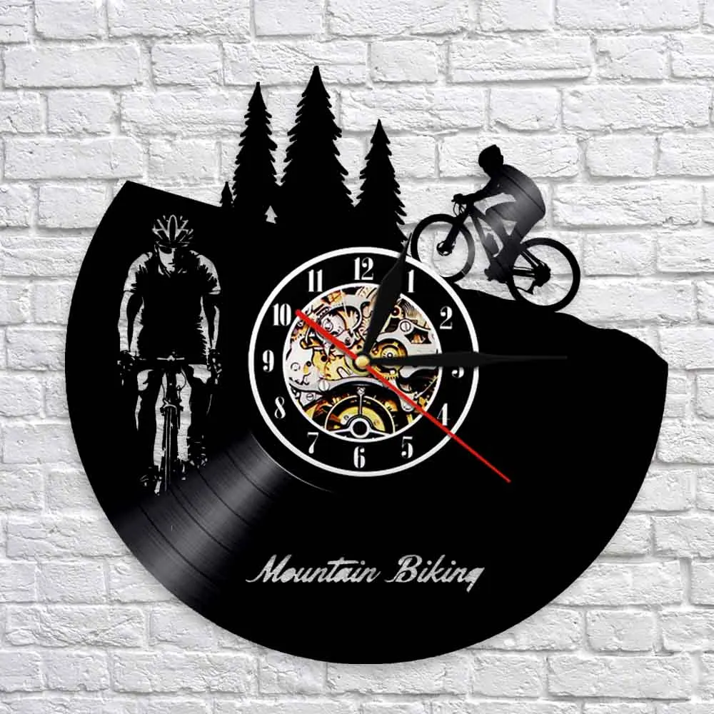 Bicicleta de Monta a de la pared reloj Freeride de deporte decoraci n de pared Vintage