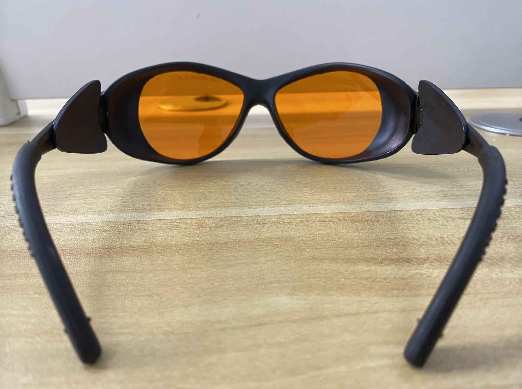 405nm 445nm 473nm Blue Laser Safety glasses O.D 6+  CE with Black Box Cleaning Cloth Elastic Rope