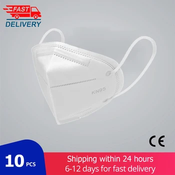 

KN95 Face Mask, 5 Layer Mouth KN95Mask CE Anti Dust Masks Dustproof Anti-fog Protective Filter Mask Fast Shipping
