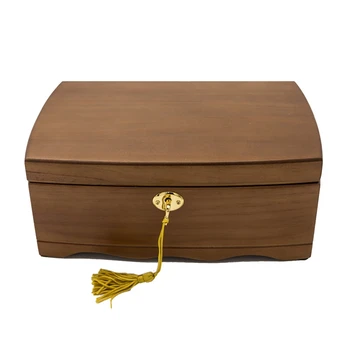 

New Wooden Jewelry Box Storage Box Retro Wood Boxes with Lock Organization Case Wooden Jewelry Box for Women