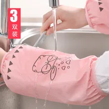 Водонепроницаемый маслостойкий нарукавник противообрастающий манжет для взрослых милый мультяшный длинный рукав корейский стиль офисный ручной манжет для дома Sle