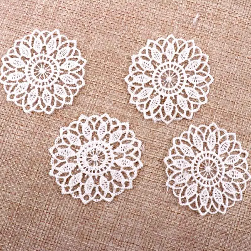 Net Lace Trim Embroidered Lace Ribbon For Sewing Wedding Decoration DIY 45mm