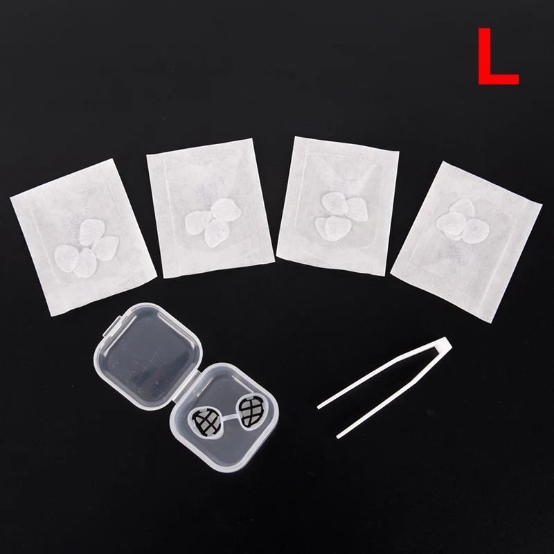 L 1Pair Breathable PM2.5 Dust Nasal Filter Mouth Air Mask Nasal Filter Frames+8 Pairs Filters Invisible Pollen Allergy Nose Filter - Цвет: L