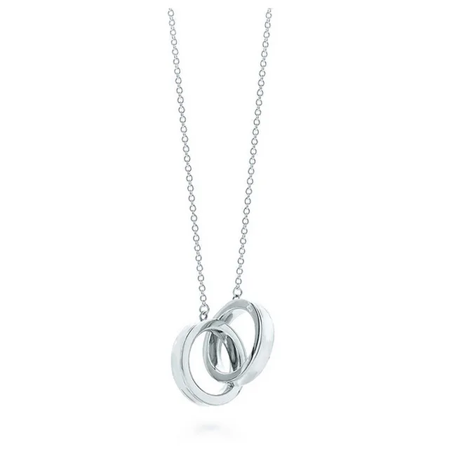 09 XL TFB TIFF,, 925 пробы, серебряное модное кольцо в виде подковы, цепочка, стиль, элегантный тренд, сделай сам, ожерелье, кулон, подарок - Цвет камня: 5