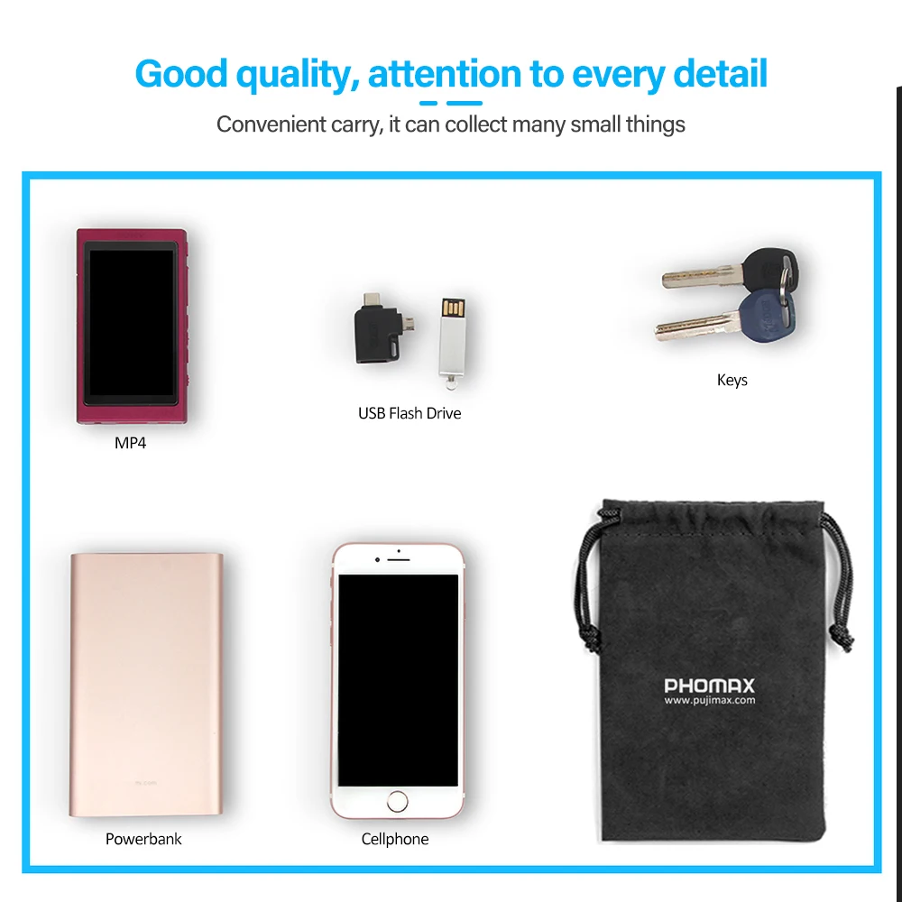 Сумка PHOMAX для хранения наушников мягкая бархатная сумка кабель передачи данных U