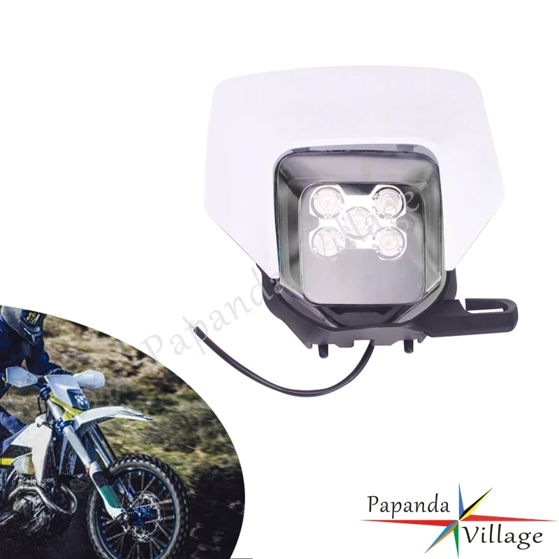 For EXC XCF EXC-F Six Day XR RM FE 450 Dirt Bike Dual Sport LED Headlight Enduro