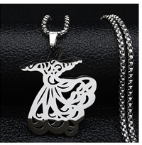 Мода персидский сама танец Parsi Raghse Sofi серебряное ожерелье цепочка Ювелирные изделия Персия подарок искусство колье femme N19278
