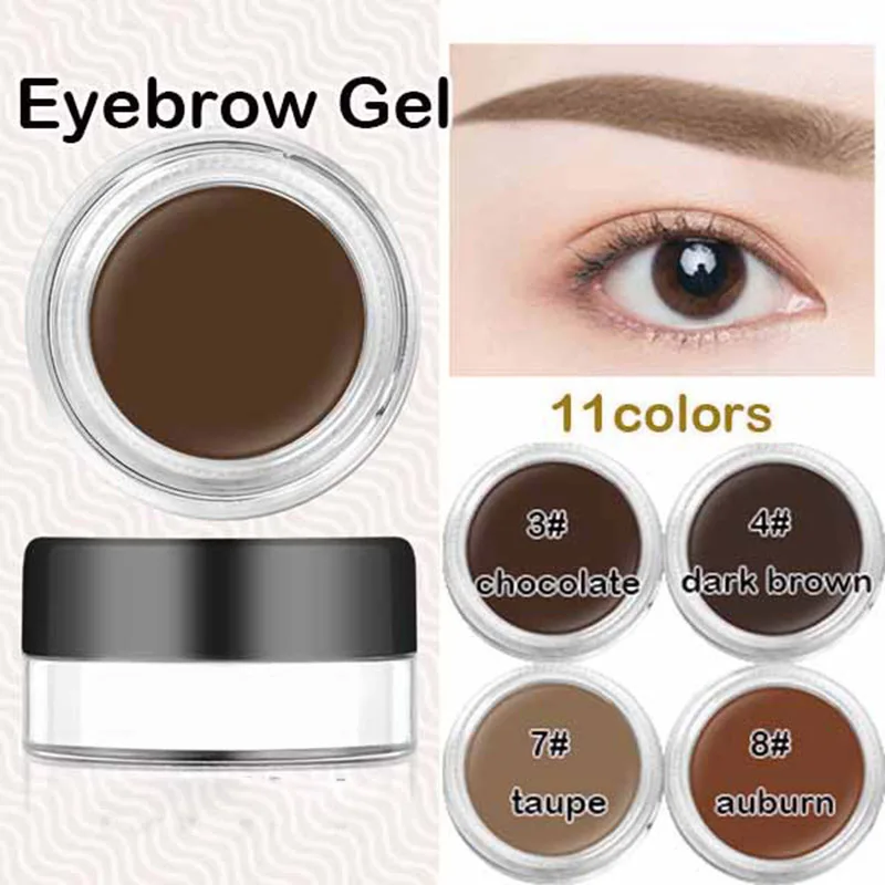 Waterproof Eyebrow Gel Pigments Liquid Eyebrow Dye Paint Perfect Long-lasting Eyebrows Makeup Eyebrow Powder Cream SSwel