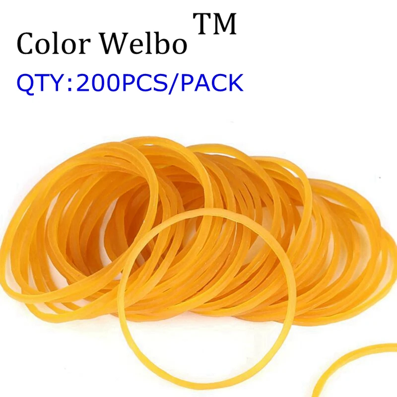 25# размер, резиновый держатель для денег, держатель для канцелярских принадлежностей, набор для хранения, эластичная эмульсионная резинка - Цвет: 200pcs