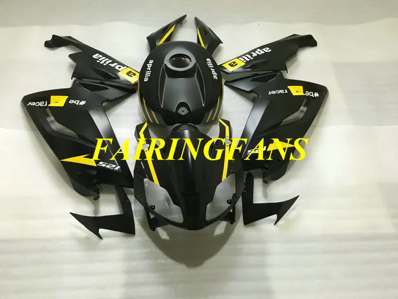 Инжекционный обтекатель для Aprilia RS125 06 07 08 09 10 11 RS 125 2006 2011 матовый черный обтекатель КУЗОВ+ подарки AP14