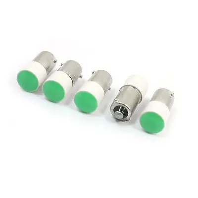 

5pcs Electrical BA9S Mounted Green LED Indicator Light Lamp Bulb 24V 5A