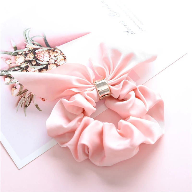 Fashion Scrunchier for Woman Elastic Hairband Knot Scrunchy Girls Hair Accessories Christmas Headbans Pleated Headband Scrunchie