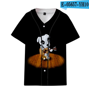 

Fashionable summer Men/Women short-sleeved baseball uniform 3D printed Fashion Design Animal Forest ultra-thin breathable top