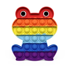 

Rainbow Frog Fidget Sensory Toys Autisim Special Game For Kid Educational Toy Relieve Decompression For Adult Gift Anti-Stress