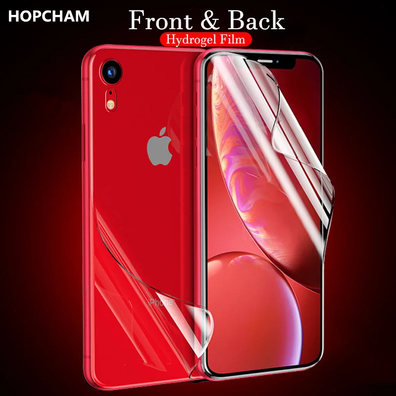 20D изогнутая Гидрогелевая силиконовая пленка не стеклянная для iPhone 11 Pro XS Max XR X 6 6s 7