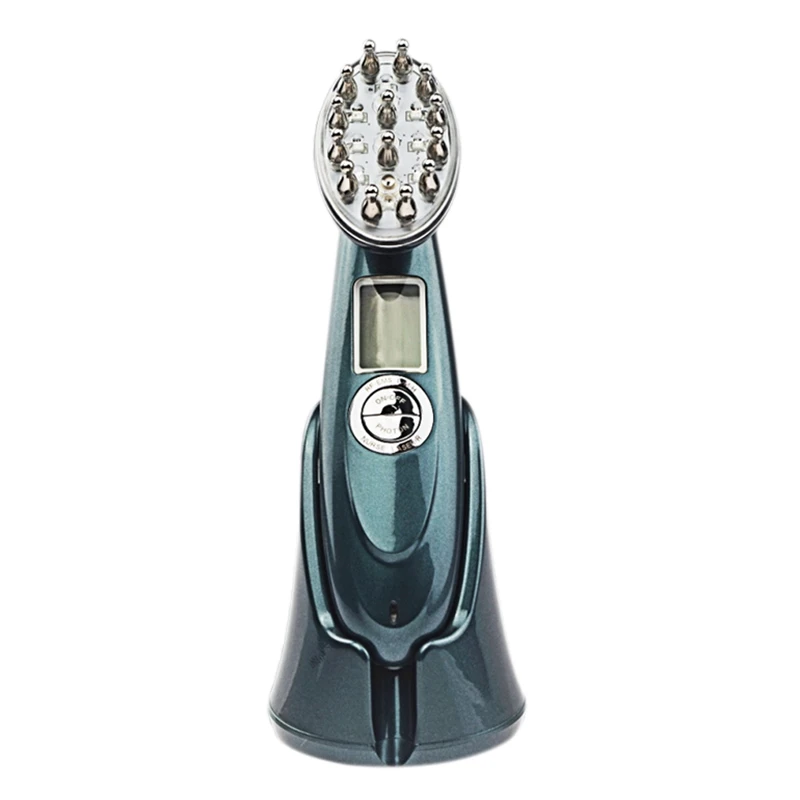 Расческа против выпадения волос, светодиодная фотонная щетка для стимуляции роста волос, массажер для волос для восстановления кожи головы