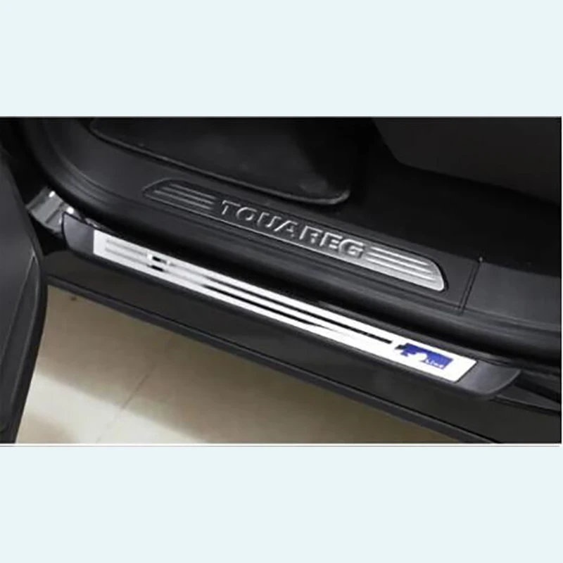 Применим к 11-18 для Touareg порог для Volkswagen Touareg Добро пожаловать педали внутренняя отделка специальные аксессуары