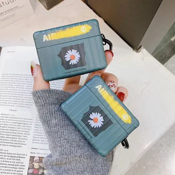 

GD dragon peaceminusone x Fragment Daisy Wireless Bluetooth Headset case for Apple Airpods 1 2 3 Pro X Xs Max XR Green suitcase