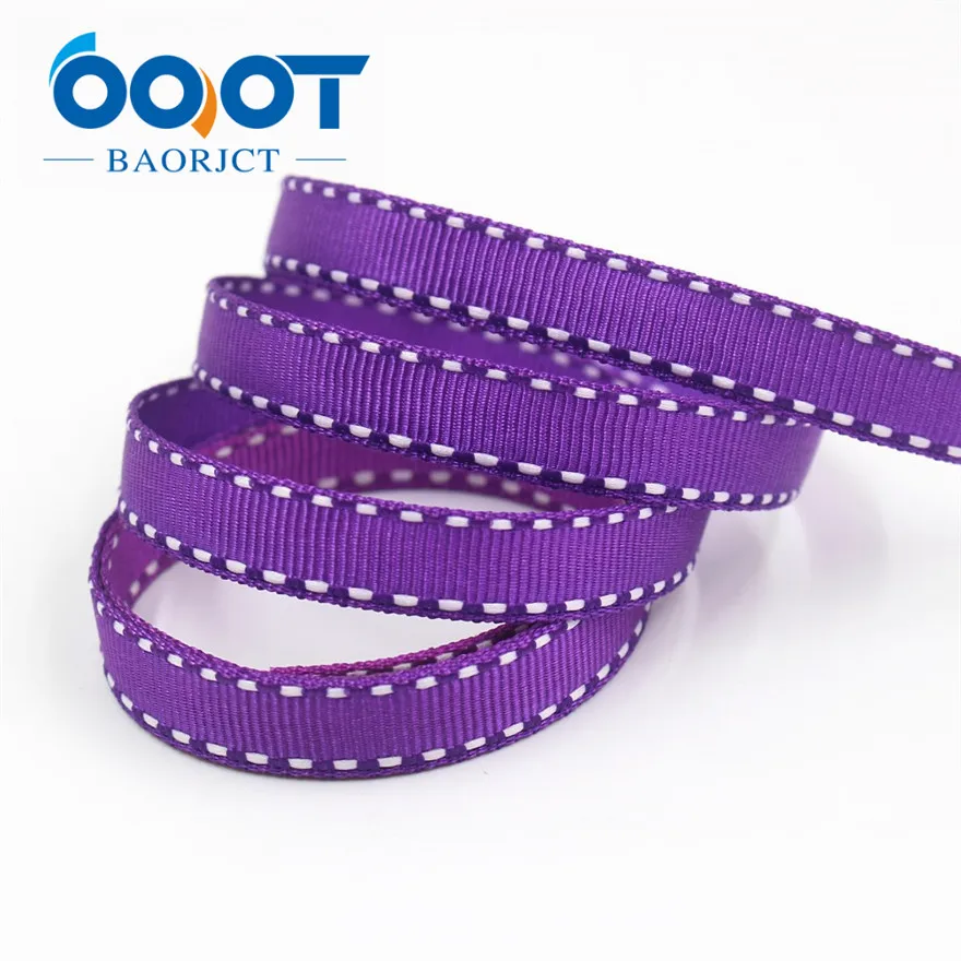 OOOT BAORJCT, 10 мм 20 ярдов, I-19807-1813, твердые цветные ленты тепловой передачи печатных grosgrain, DIY Одежда материалы ручной работы - Color: I-19807-1825