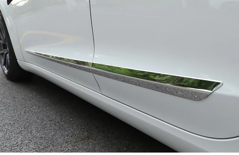 Stainless steel Body trim for Tesla model 3 accessories/car accessories model 3 tesla three tesla model3 accessoires tesla 3