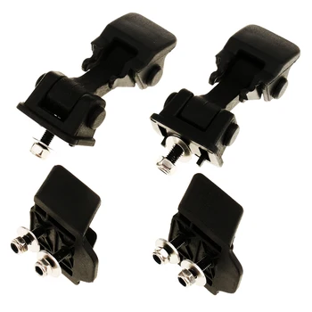 

2 Pieces Black Auto Car Hood Catch Set For 199 7- 2007 Jeep Wrangler TJ