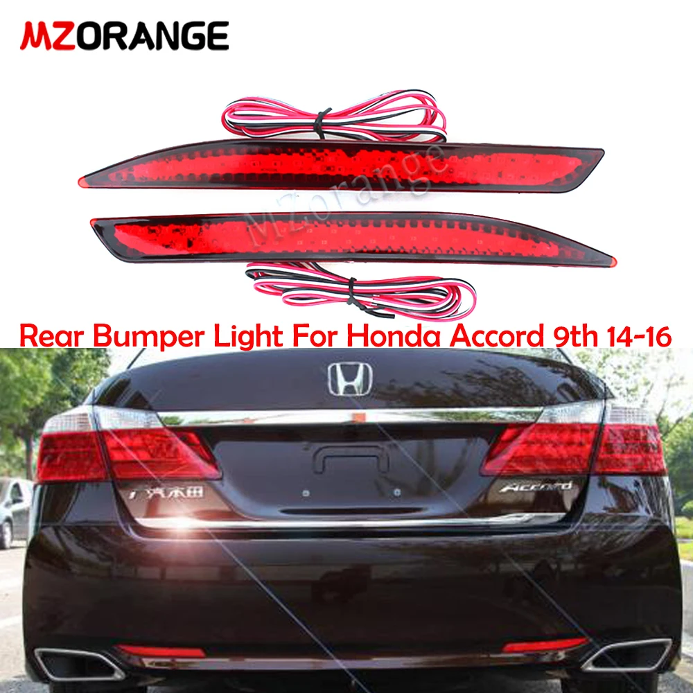 2 шт. светодиодный фонарь заднего бампера для Honda Accord 9th 2014 2016|Фара авто в сборе| |