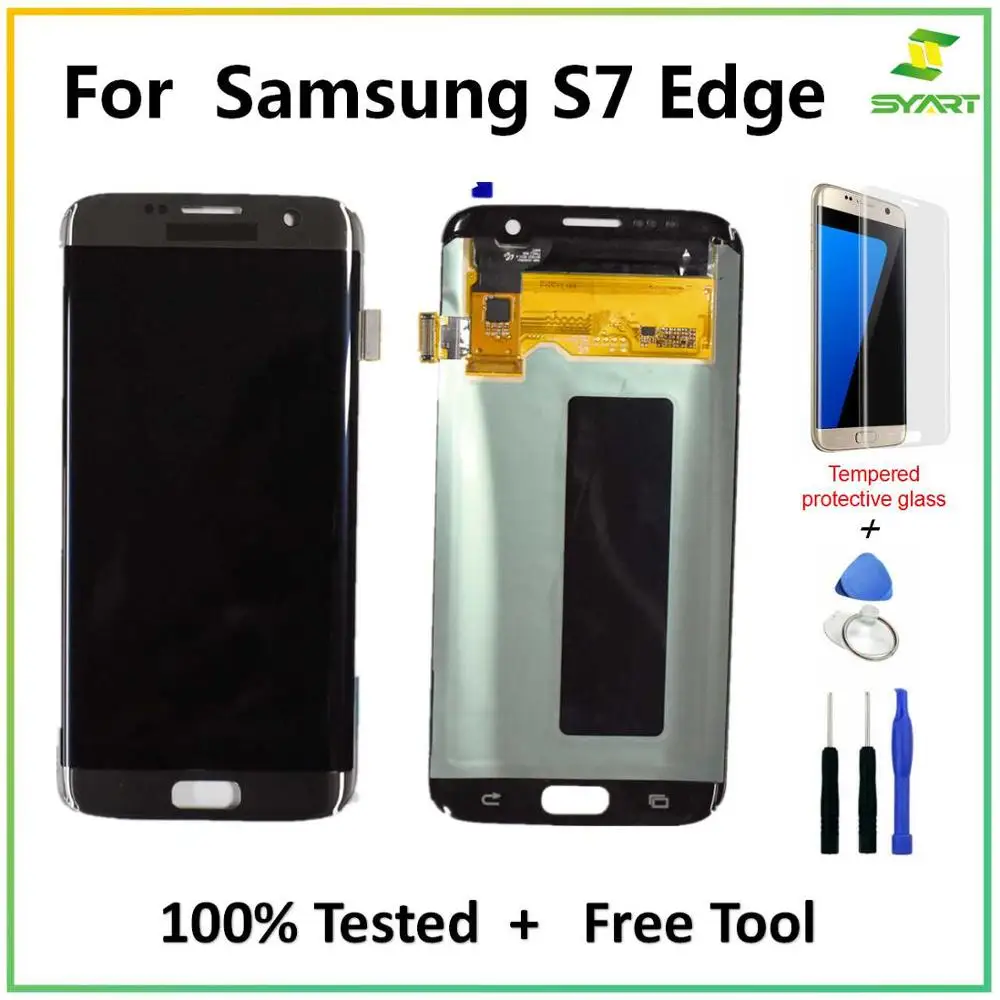 

For Samsung Galaxy S7 Edge LCD Display Touch Screen Digitizer With Frame Replacement Parts 100%Tested For S7Edge G935 G935F LCDs