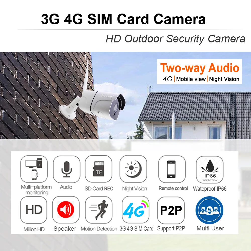 3G 4G 5MP Nano sim карта IP камера беспроводная WIFI наружная охранная цилиндрическая CCTV