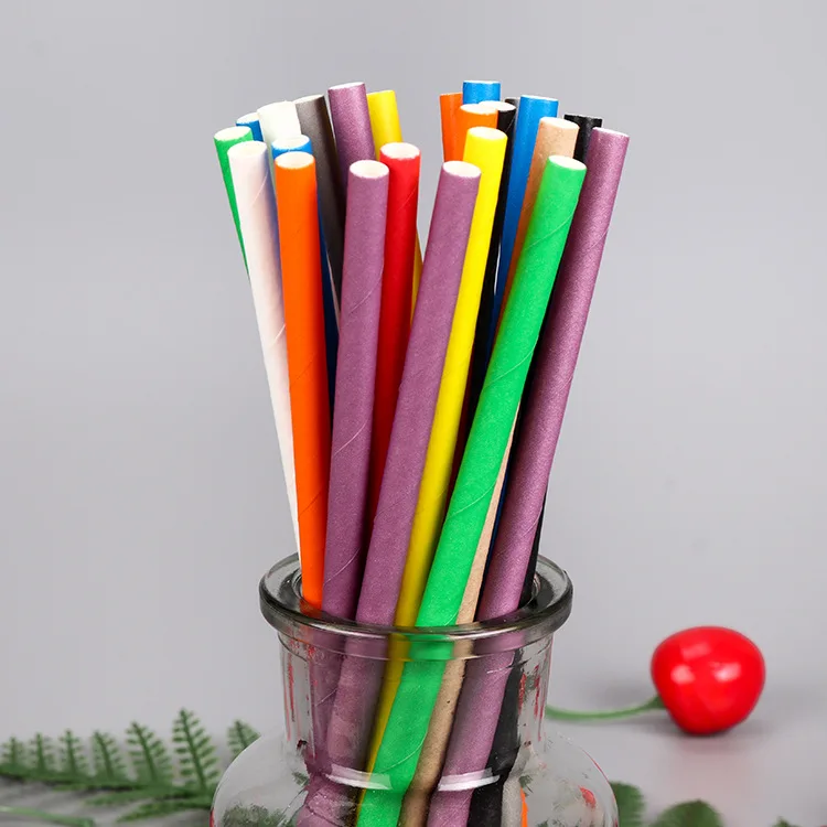 

300pcs 19.7cmEnvironmental protection paper straw~color paper straws~wedding creative paper straws,Various colours are available