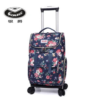 

Trolley Travelling Bags for Women's Suitcase on Wheels with Rolling Carry duffle shopper Luggage Shopping cart Backpack trolley