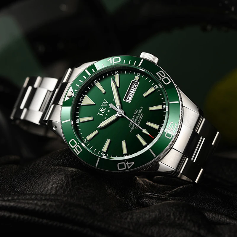 CARNIVAL Brand Men Automatic Mechanical Watch Waterproof 100M Luxury Sapphire Stainless Steel Watch NH36 Movement Reloj Hombre