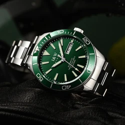 CARNIVAL Brand Men Automatic Mechanical Watch Waterproof 100M Luxury Sapphire Stainless Steel Watch NH36 Movement Reloj Hombre