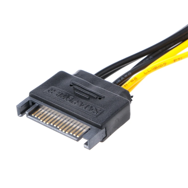 PCI-E 1X до 16X Riser Card со светодиодный подсветкой USB3.0 кабель SATA 4/6Pin источник питания F3MA