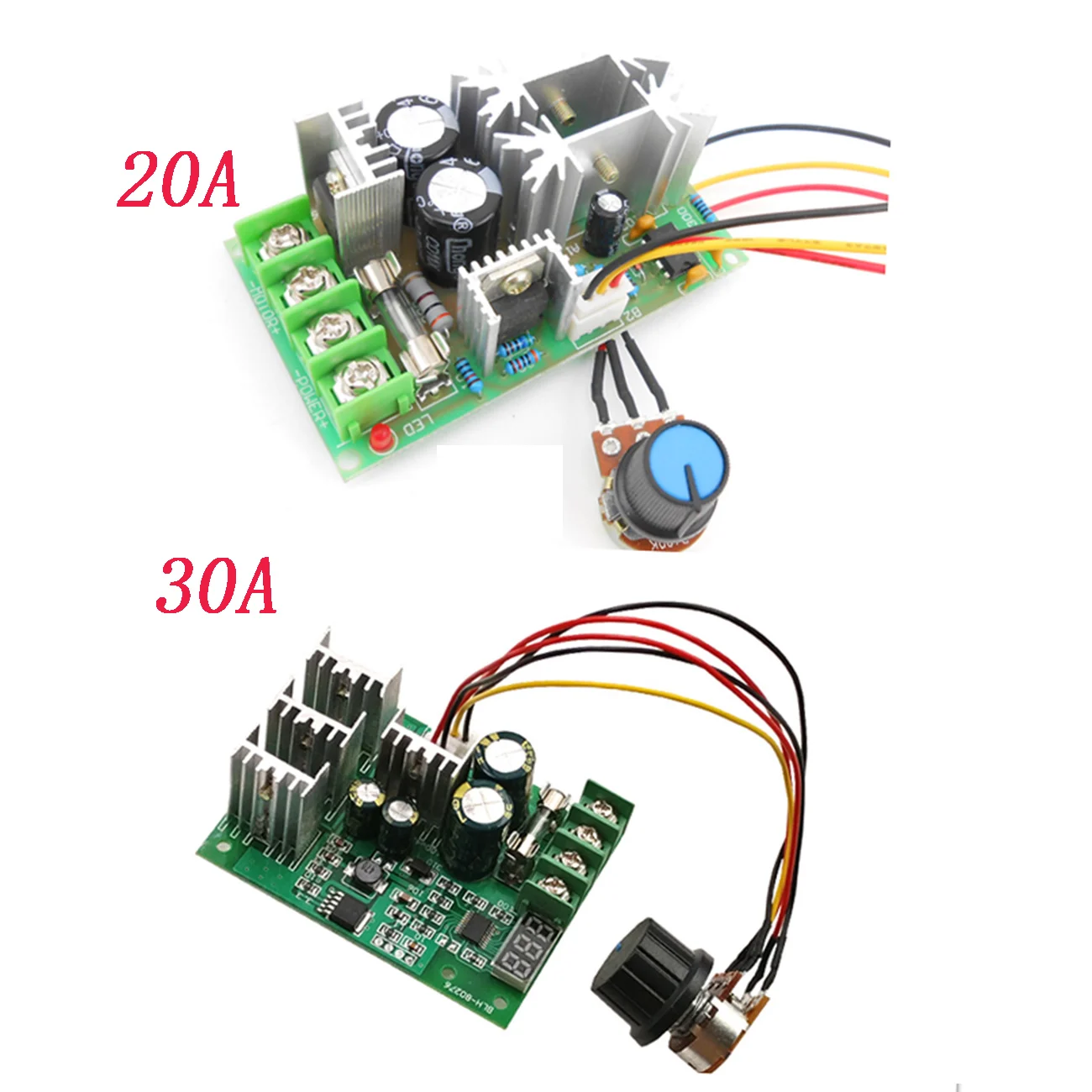 DC10-60V регулятор скорости электродвигателя постоянного тока 12 В 24 36 48 модуль