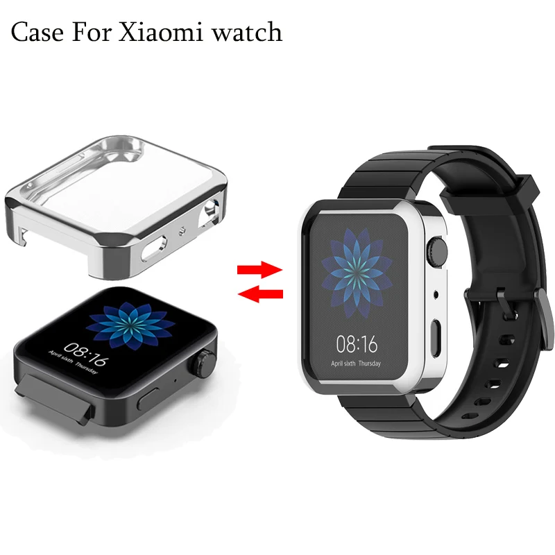 

Screen protector Watch Cover for Xiaomi Smart Watch Case 40mm Electroplated case Protector for Mi watch serie Shock-proof bumpe