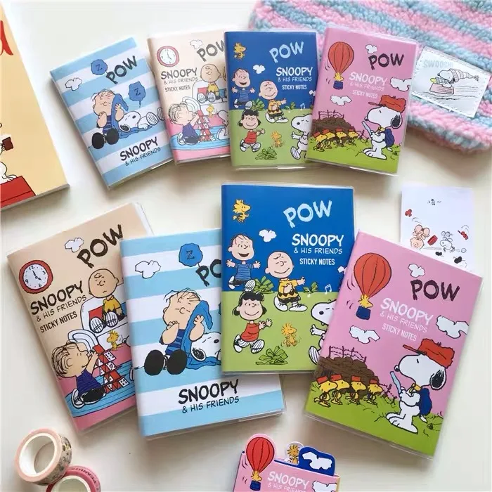 

45Pages Peanuts Rogue Dog Cartoon Kawaii Notebook Puppy Office Note Paper Cute Student Stationery Diary Rubber Cover Notebook