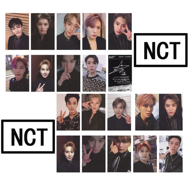 10 шт./компл. NCT DREAM NCT127 альбом прозрачная Фотокарта регулярные-неправильные карты самодельные карты фотокарты бумажные карты