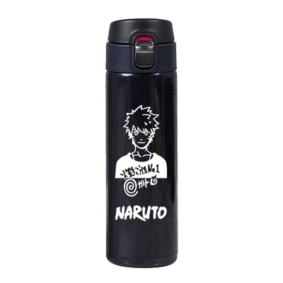 OUSSIRRO NARUTO Thermos Uzumaki Naruto With Cover Hatake Kakashi Thermos Uchiha Itachi Mugs Cup Gift - Цвет: K