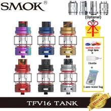 SMOK TFV16 бак 9 мл электронная сигарета атомайзер 510 нить TFV 16 сетка катушка испаритель VS TFV12 Prince Танк Vape