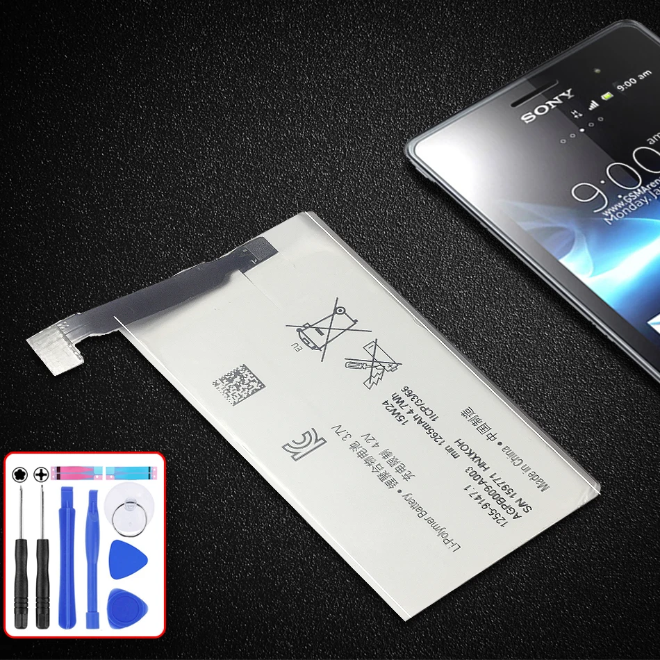 

Battery For Sony Xperia Advance ST27i Xperia Go ST27a St27 AGPB009-A003 Replacement 1265mAh Cell Phone Battery