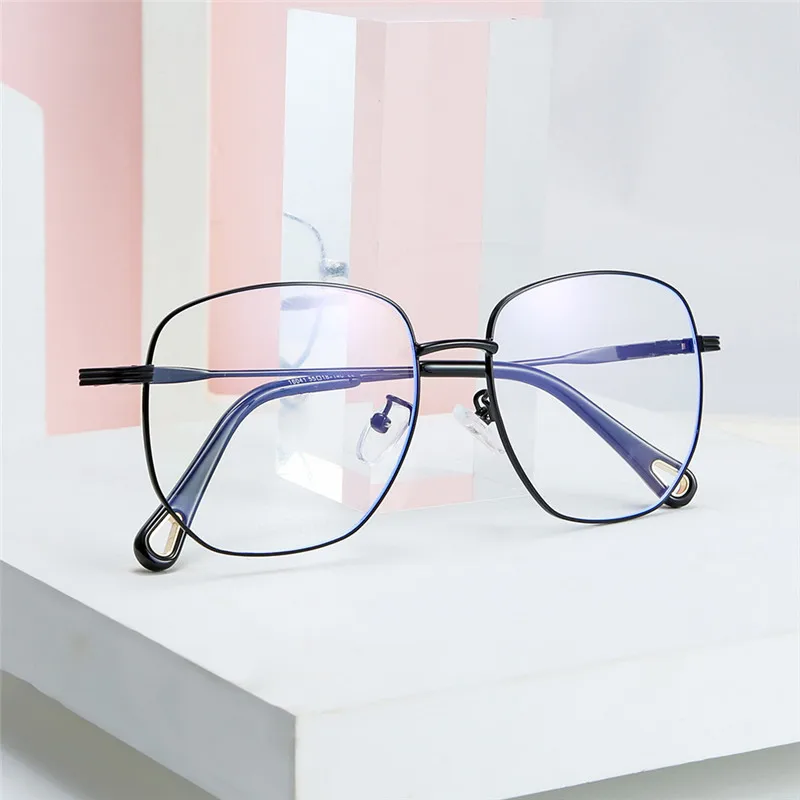 

Trend Blue Light Glasses Frame Women Men 2019 New Female Square Glasses Frame Glasses Anti Blue Ray Flat Mirror Computer Glasses