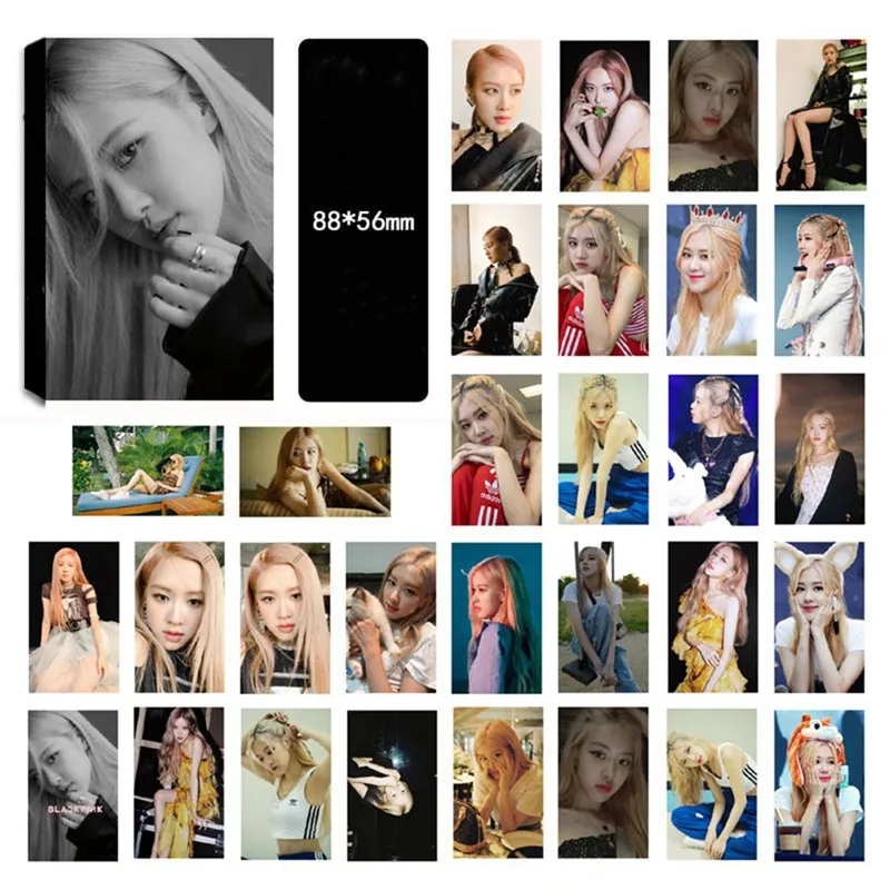 30 шт./компл. корейские KPOP BLACKPINK девушки коллективные высокого качества фото карты ПВХ самодельные LOMO карты фотокарты