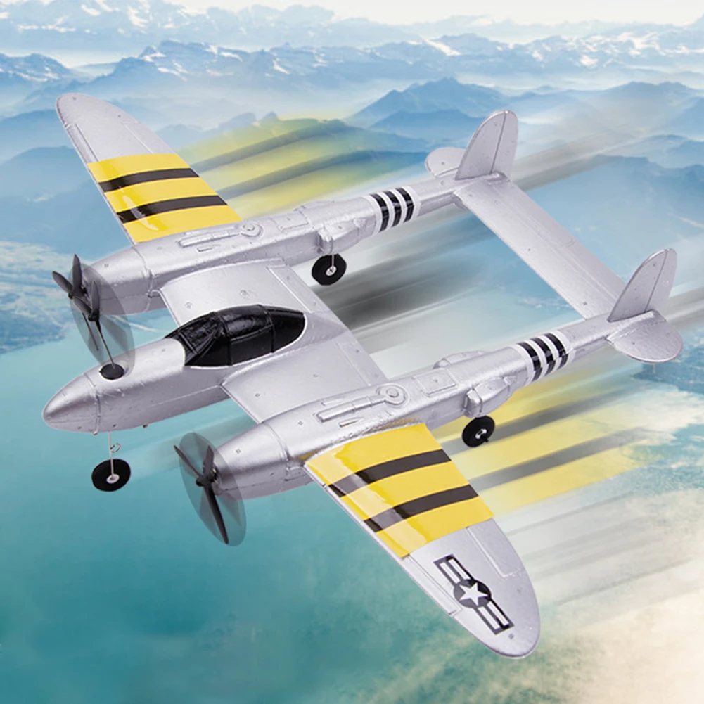 P38 2,4G самолет Дрон Игрушка Подарочная модель метательный пульт дистанционного управления для детей крытая Пена DIY Летающий RC планер фиксированное крыло мини
