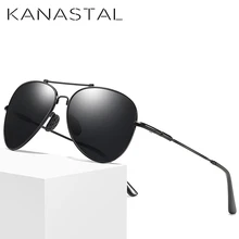 KANASTAL авиационные зеркальные солнцезащитные очки для женщин поляризованные для мужчин очки для вождения Gafas de sol Masculino сплав темп UV400