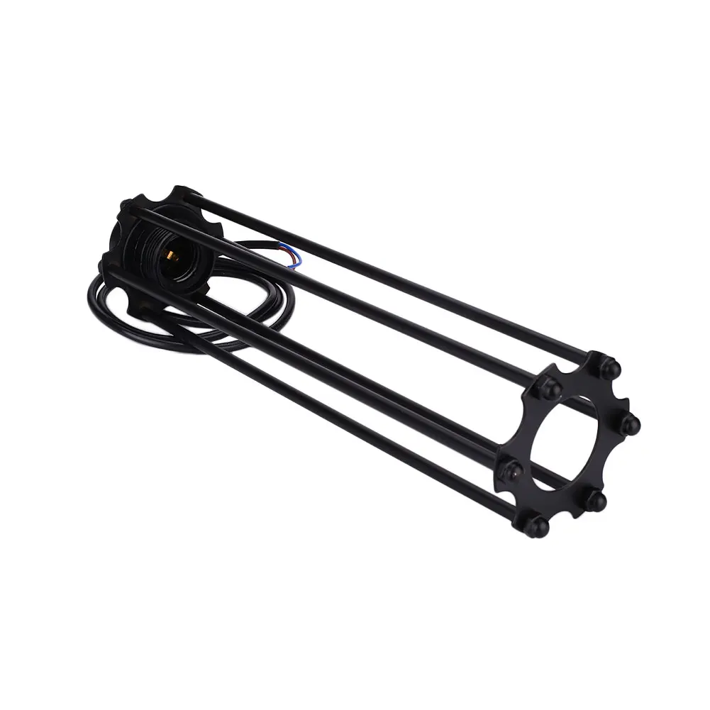 Ретро потолочный светильник s лампа черный подвесной в железной клетке для бара